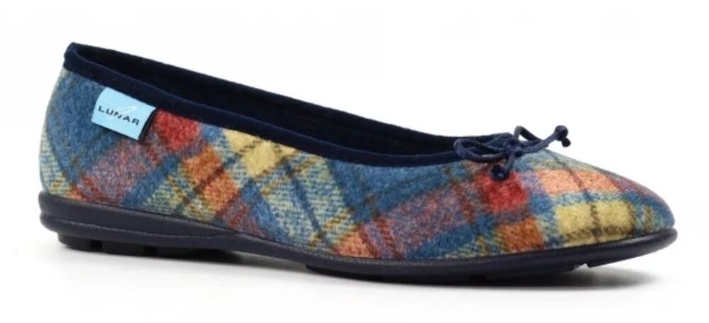 Lunar Brie Ladies Slipper KLA240 BL in Navy , Size US8.5/UK6/EU39